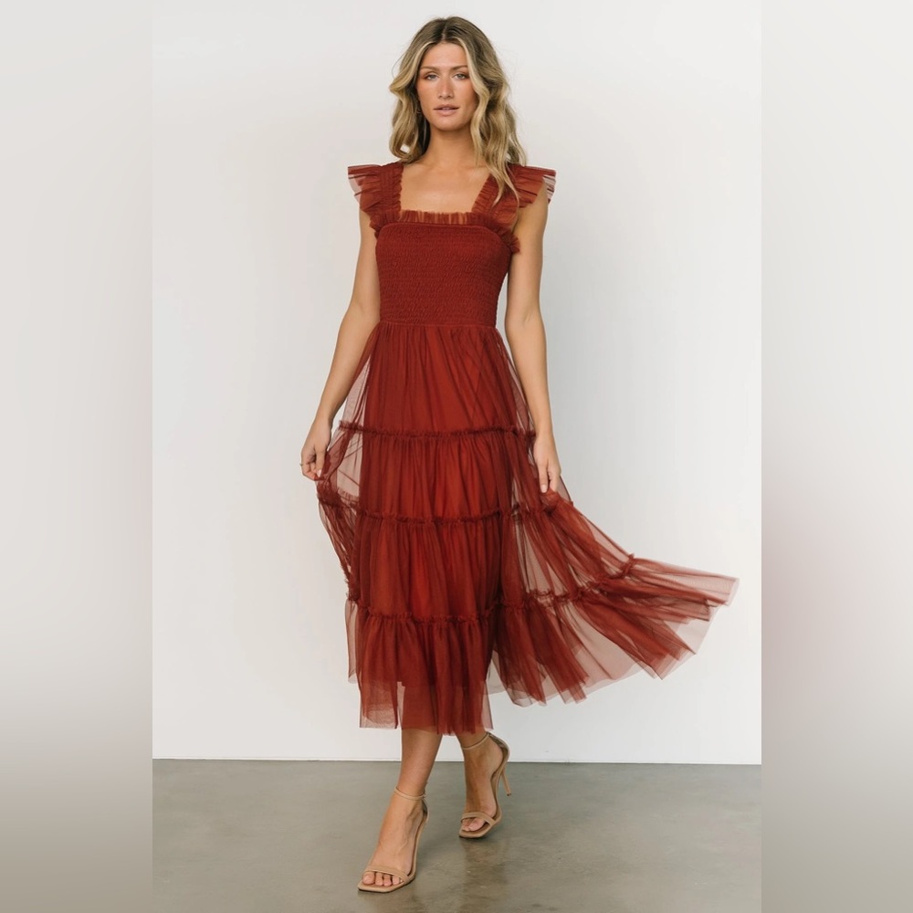 Baltic Born Emma Smocked Tulle Dress - NWT
